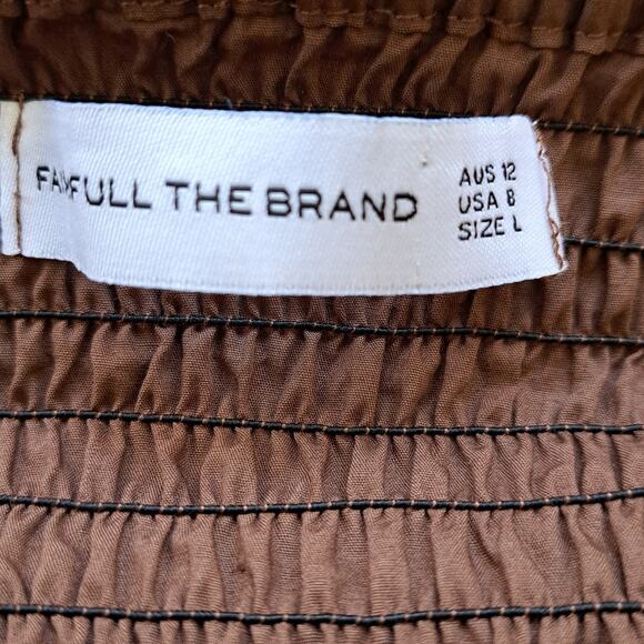 Faithfull the Brand Brown Midi Dress - Picture 7 of 13